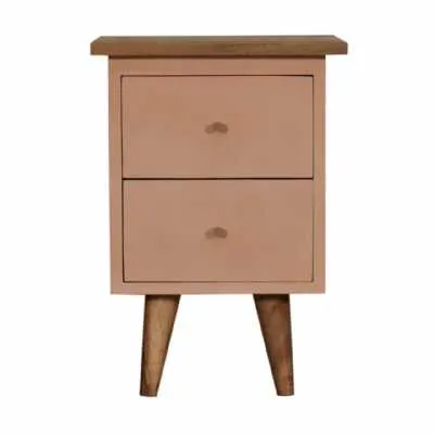Blush Pink Hand Painted Bedside