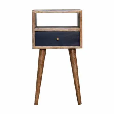 Mini Navy Blue Hand Painted Bedside