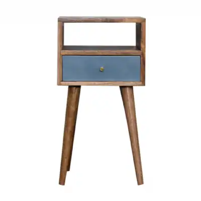 Mini Blue Hand Painted Bedside