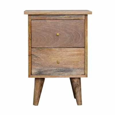 Oak ish Bedside