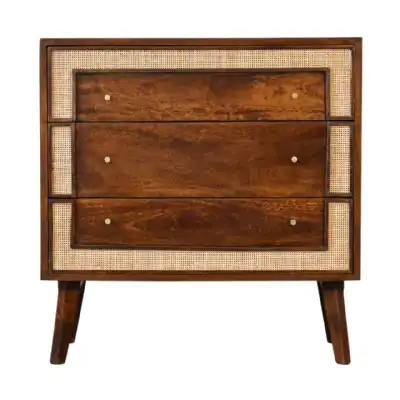 Chestnut Square Woven Chest