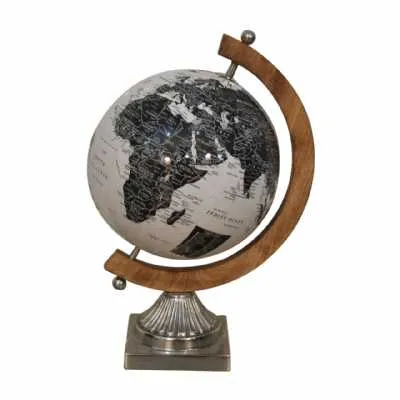 Black And White Globe