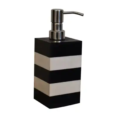 Resin And Mango Wood Bathroom Set Of 4