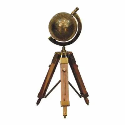 Brass Antique Tripod Globe