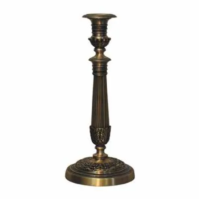 Brass Carved Candle Stand