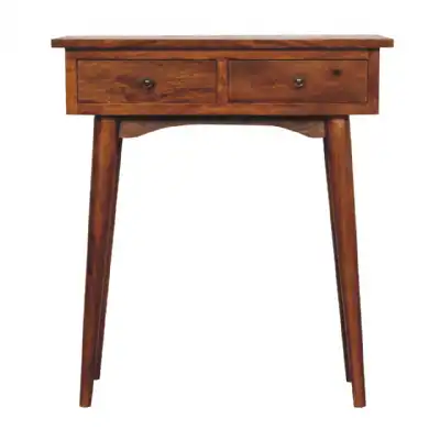 Mini Chestnut Hallway Console Table