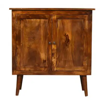 Chestnut Solid Wood Nordic Style Cabinet