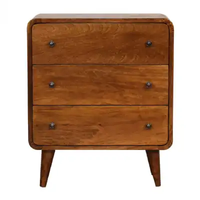 Mini Curved Chestnut Chest