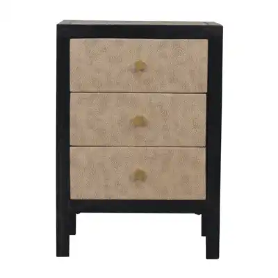 Mini Faux Leather Bedside