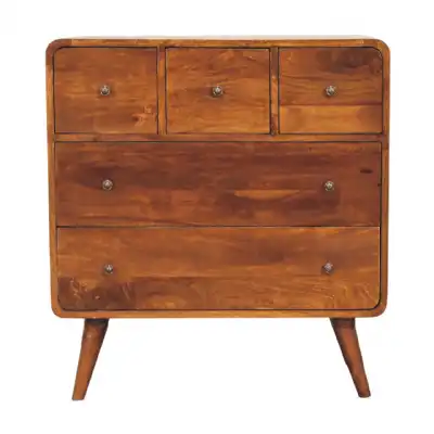 3 Over 2 Curved Chestnut Chest