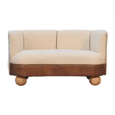 Boucle Cream Buffalo Small Sofa