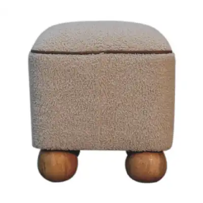 Serenity Square Footstool With Ball Feet