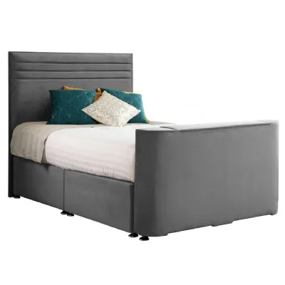 Granite Chic Double TV Bed