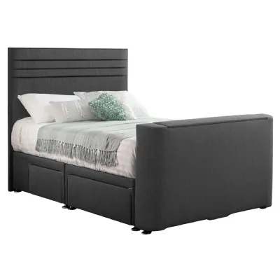 Grey Chic Double TV Bed