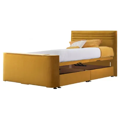 Mustard Chic Super King Size TV Bed