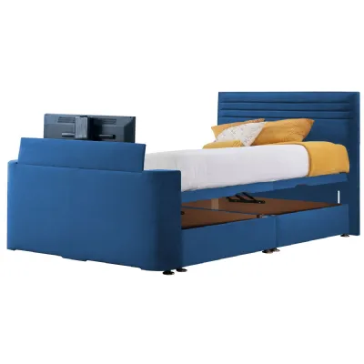Royal Blue Chic Super King Size TV Bed
