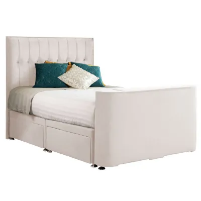 Oyster Sparkle King Size TV Bed