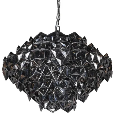 Smoked Glass Chandelier