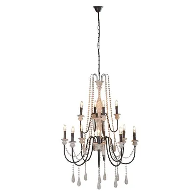 Large Chandelier With Wd Beads