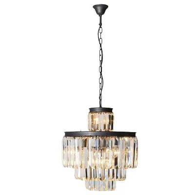 Traditional Layered Crystal Chandelier