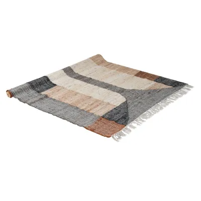 Bahia Jute Cotton Fringed Rug