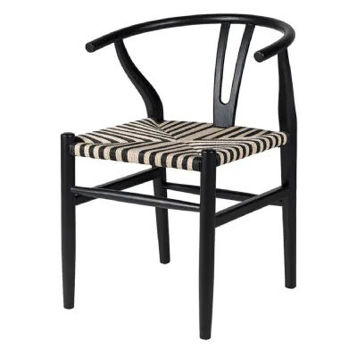 Black Birch Wishbone Dining Chair