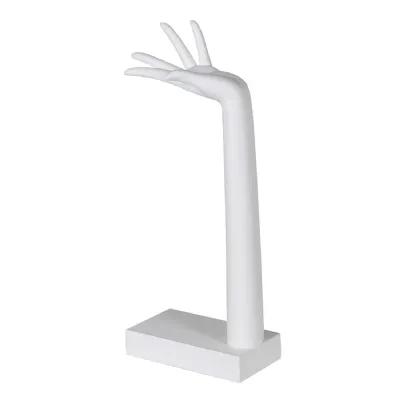 White Tall Curved Hand Jewellery Stand