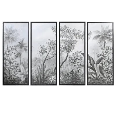 S 4 Blk Frame Palm Picture