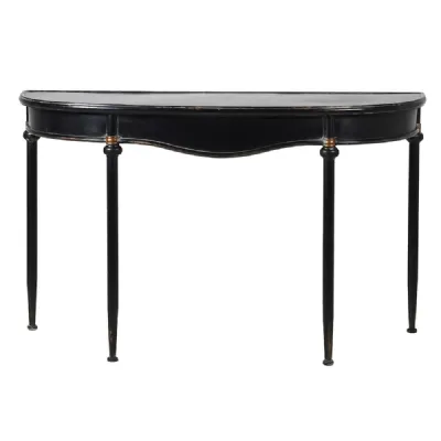 Blk Curve Console Table