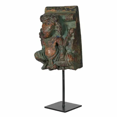 Green Ganesh On Stand