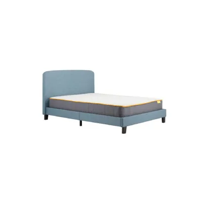 150cm Jacob Fabric Bed French Blue