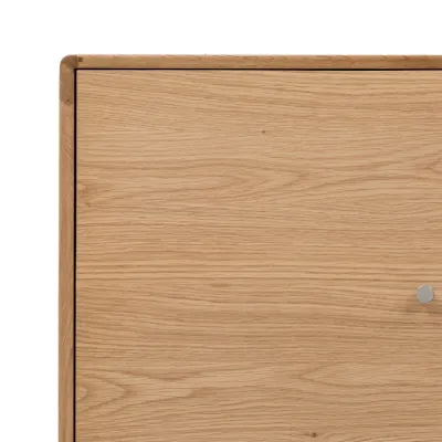 Light Oak Wooden 2 Door 2 Drawer Sideboard