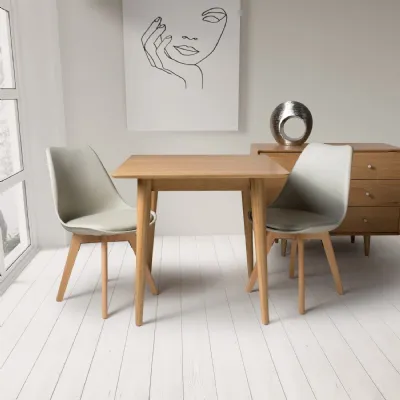 Light Oak 80cm Square Dining Table