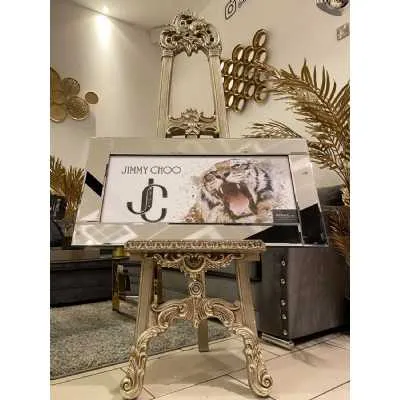 Jimmy Choo Tiger Face Wall Art Mirror Frame