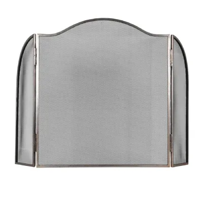 Antique Pewter Fire Screen
