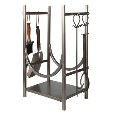 Pewter 4 Piece Fire Tool Set