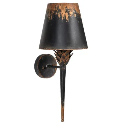 Black Iron Wall Light
