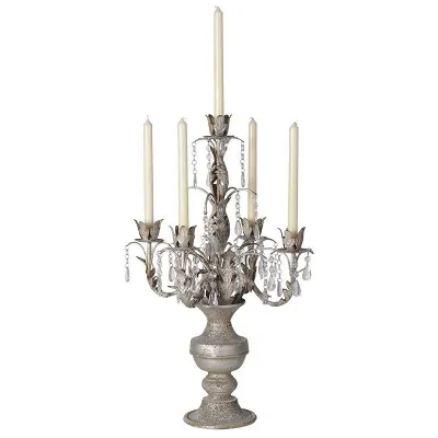 Ornate Candelabra With Droppers