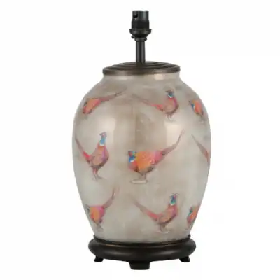 Glass Pheasant Shabby Chic Table Lamp Base