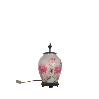 Alstroemeria Medium Glass Lamp