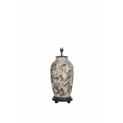 Parrot Tall Glass Table Lamp