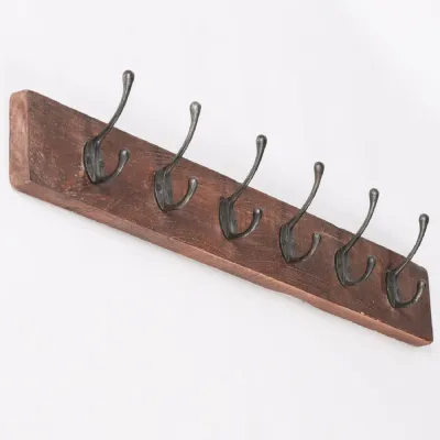 6 Hook 80cm Wooden Coat Hanger