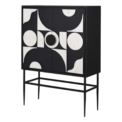 Mono Geometric 2 Door Bar Cabinet
