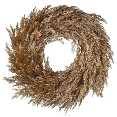 Golden Pampas Wreath
