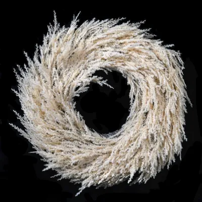 70cm Beige Wheat Wreath