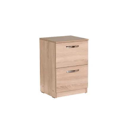 Sonoma Oak 2 Drawer Bedside