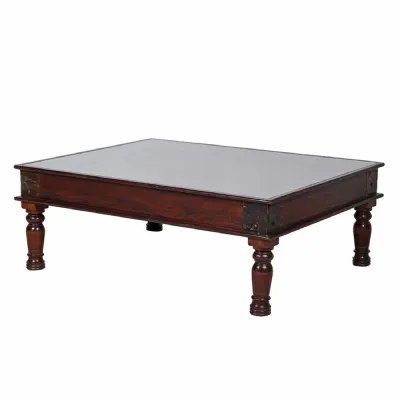 Wooden Glass Coffee Table