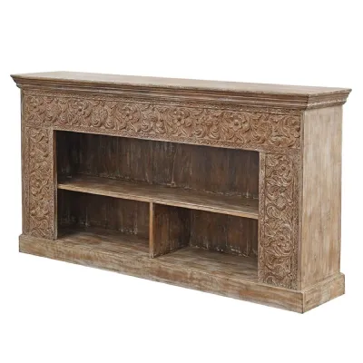 Wooden Open Sideboard
