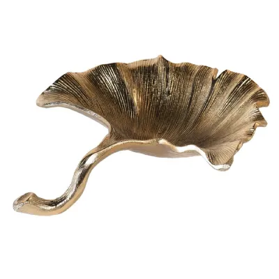 Small Gold Ginko Leaf Dish