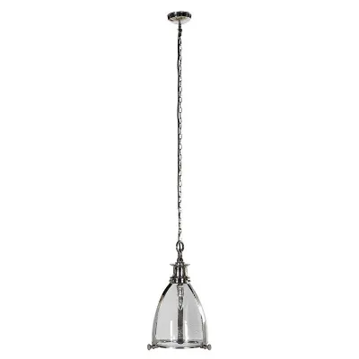 Modern Glass Dome Pendant Ceiling Light With Chain